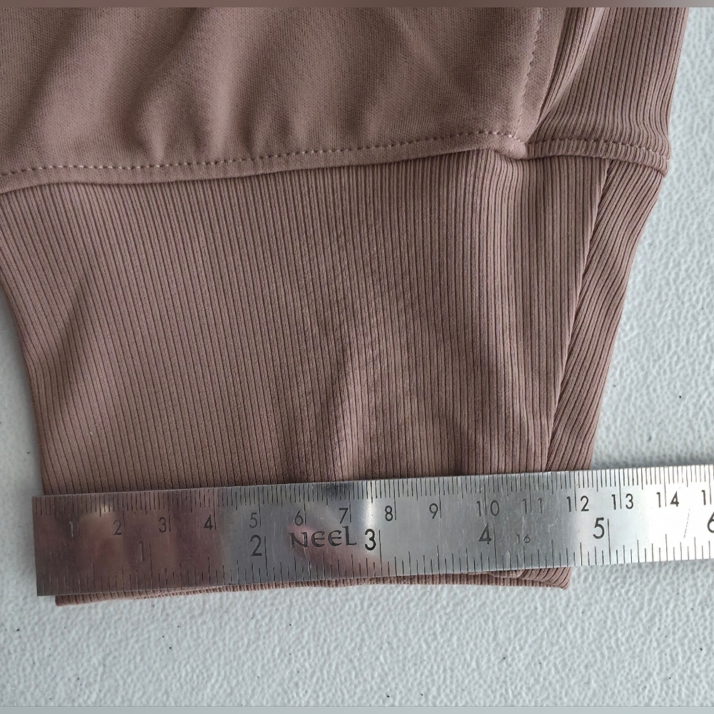 Athleta Venice Joggers High Rise Tan Brown Comfy Athleisure Clean Girl Aesthetic - Picture 15 of 15